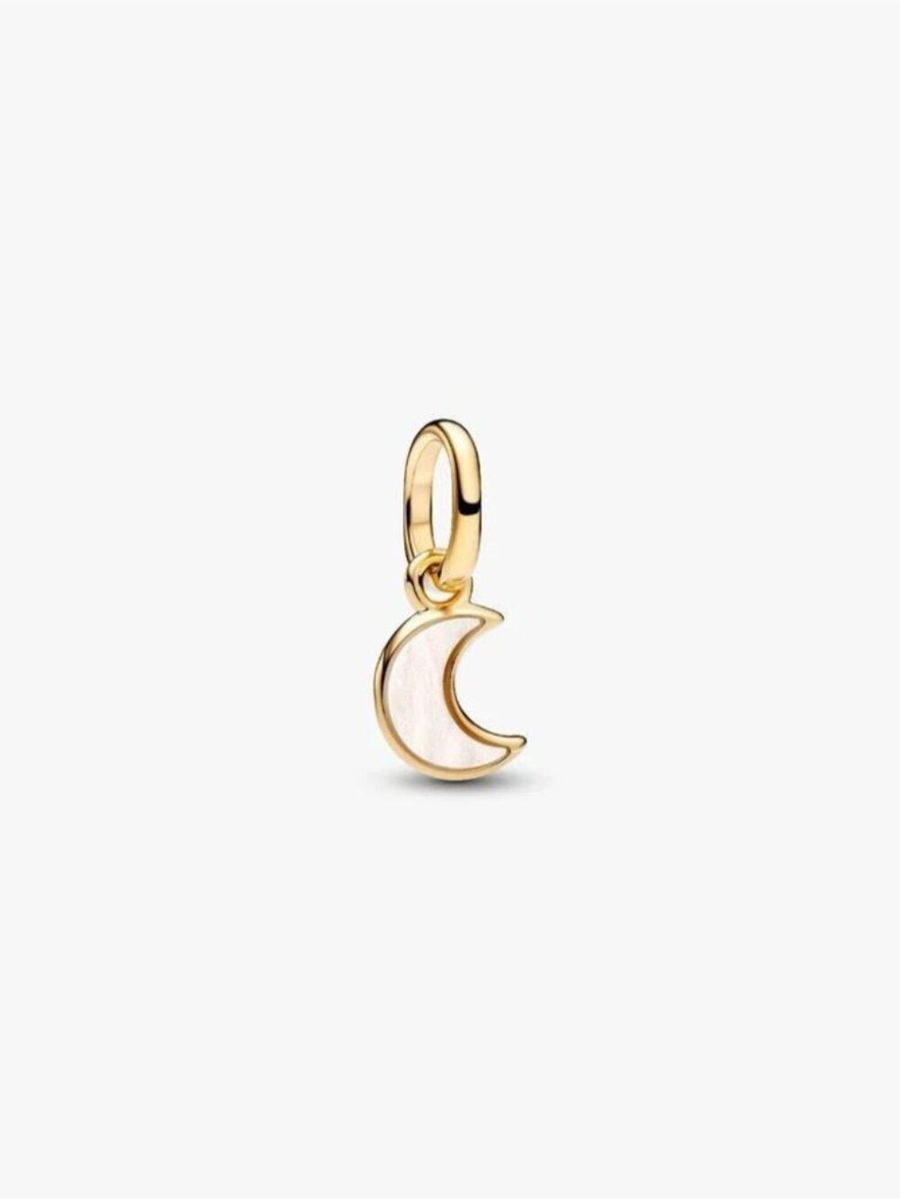 Pandora White Crescent Moon Mini Dangle Charm